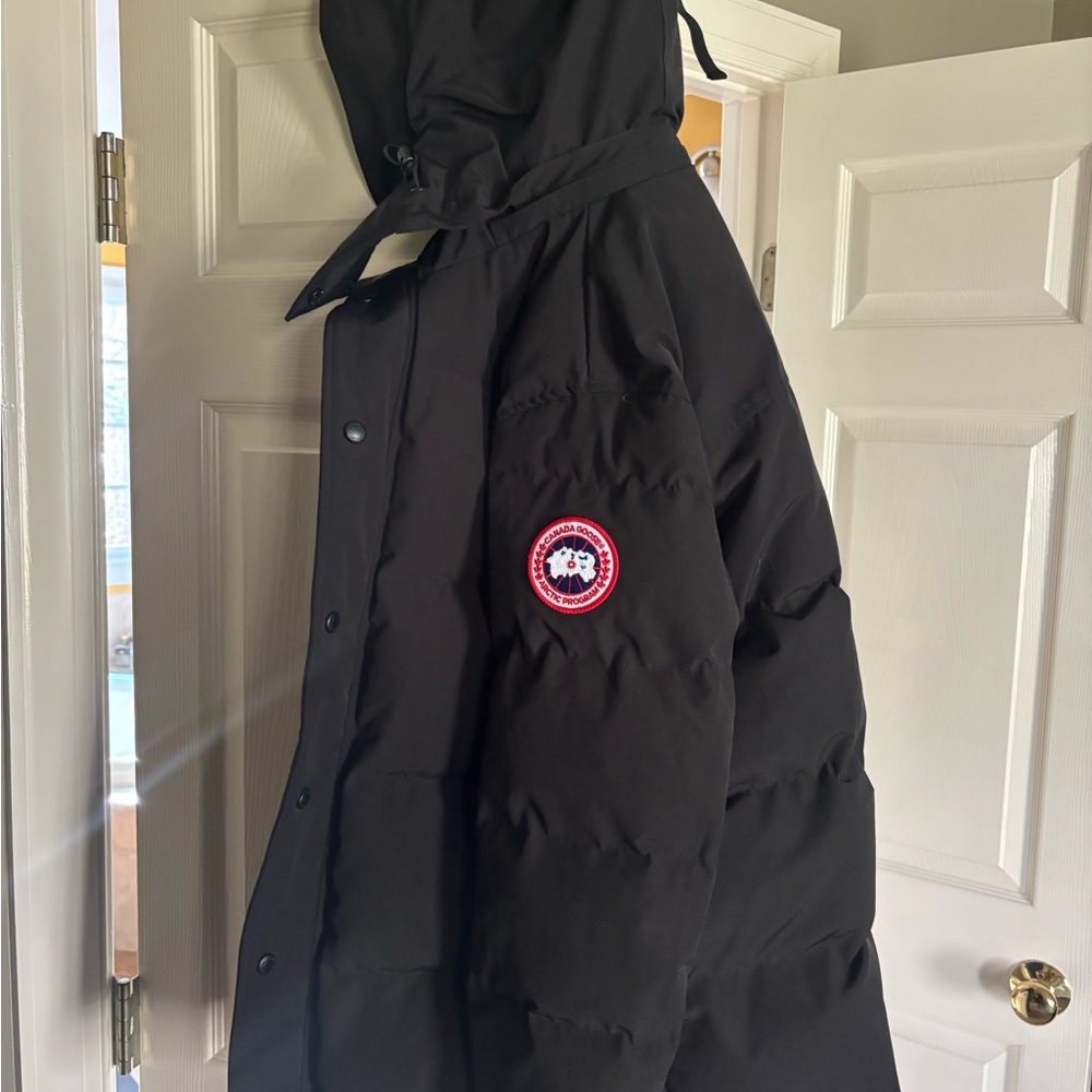Canada Goose Black Down Jacket with Hood